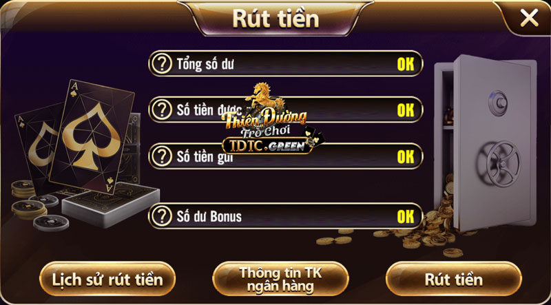 Hoàn thành giao dịch rút tiền TDTC