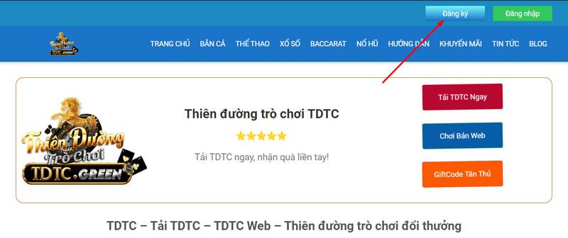 Tìm kiếm và Click vào nút "Đăng nhập"