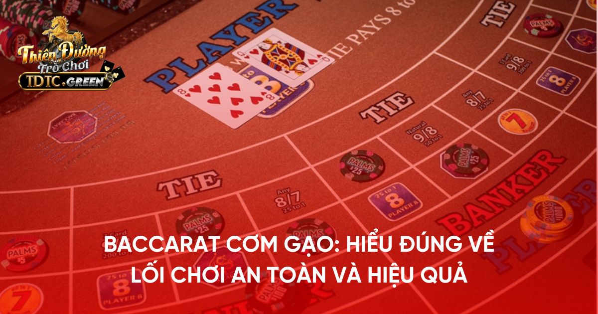 Baccarat cơm gạo: Hiểu đúng về lối chơi an toàn và hiệu quả