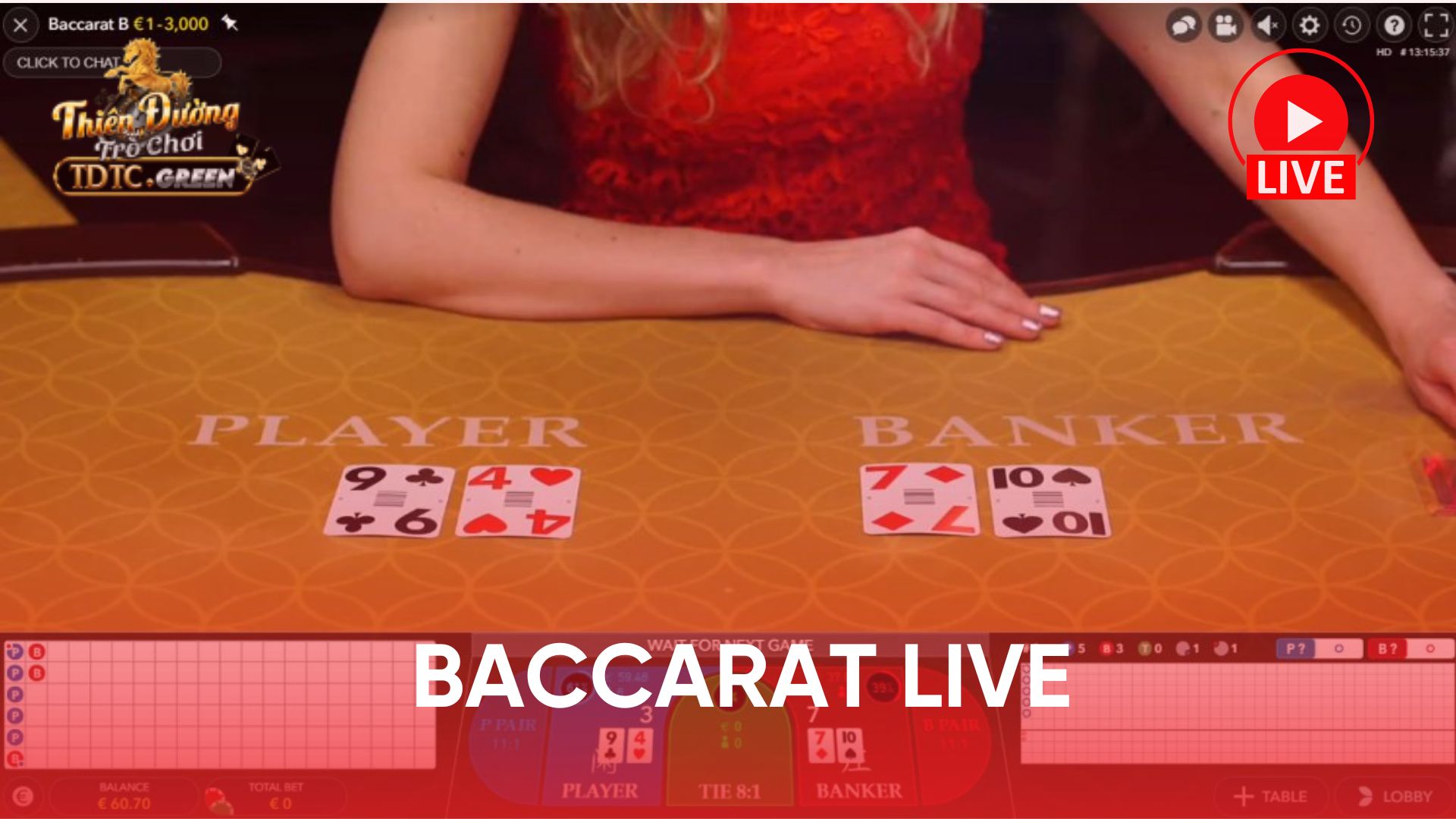 Baccarat live